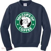 100 Cups Of Coffee Kids Sweatshirt thumb 0