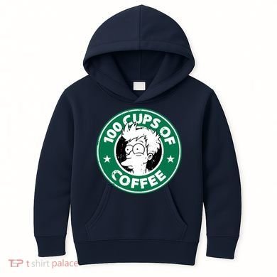 100 Cups Of Coffee Kids Hoodie