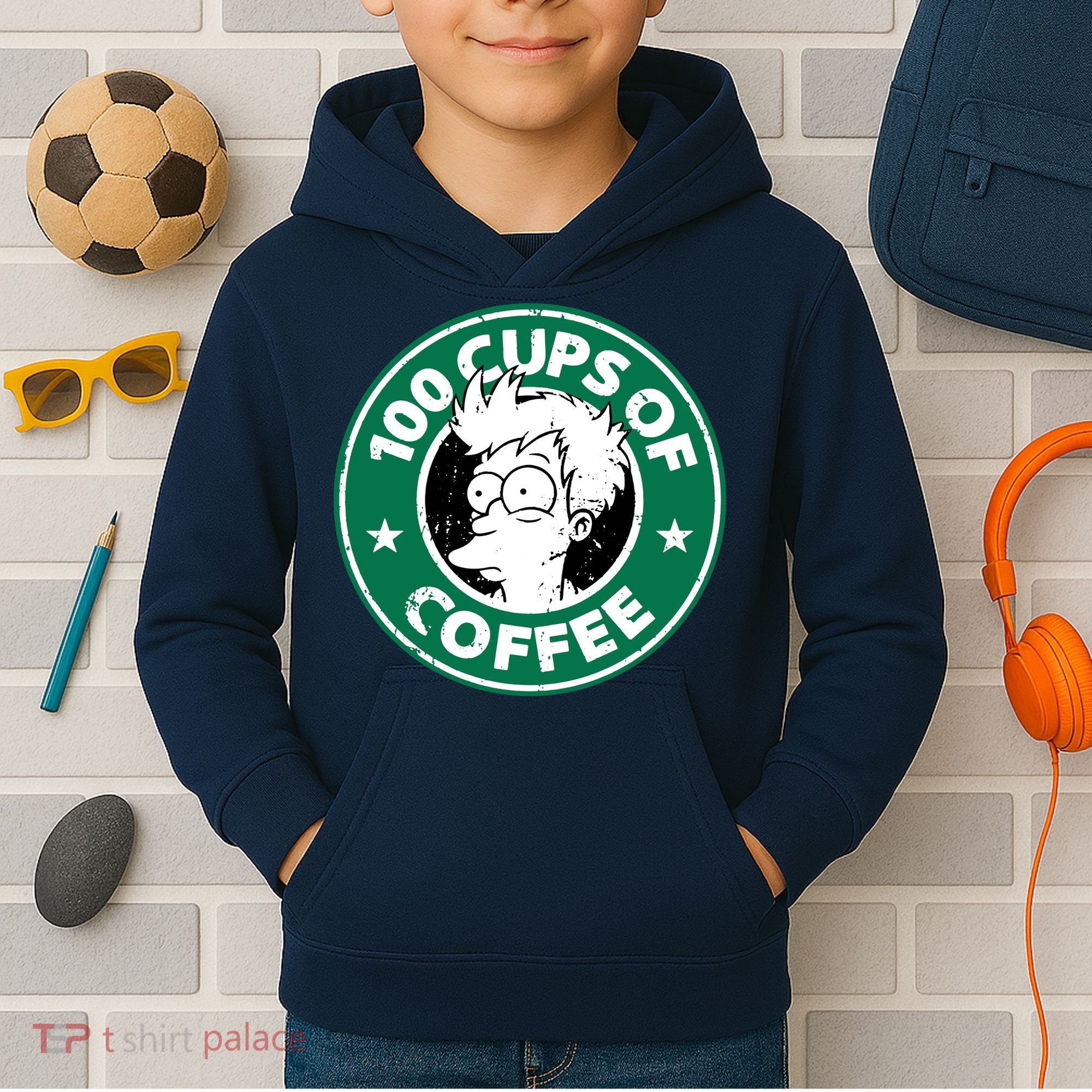 100 Cups Of Coffee Kids Hoodie