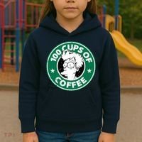 100 Cups Of Coffee Kids Hoodie thumb 3
