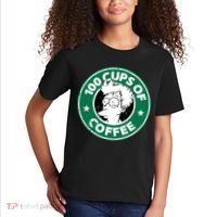 100 Cups Of Coffee Kids T-Shirt thumb 2