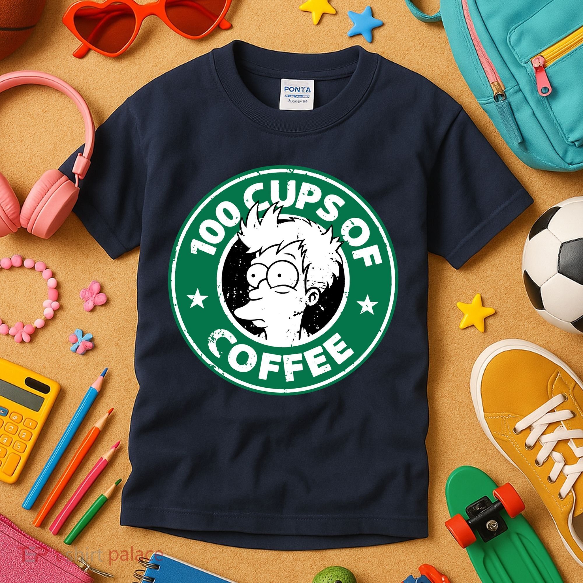 100 Cups Of Coffee Kids T-Shirt