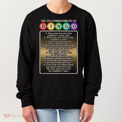 10 Commandments Of Bingo Bingo Player Women's Sweatshirt