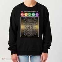 10 Commandments Of Bingo Bingo Player Women's Sweatshirt thumb 0