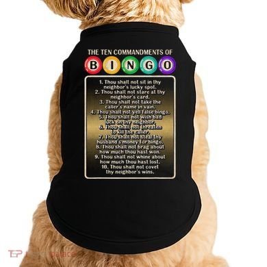 10 Commandments Of Bingo Bingo Player Doggie Tank