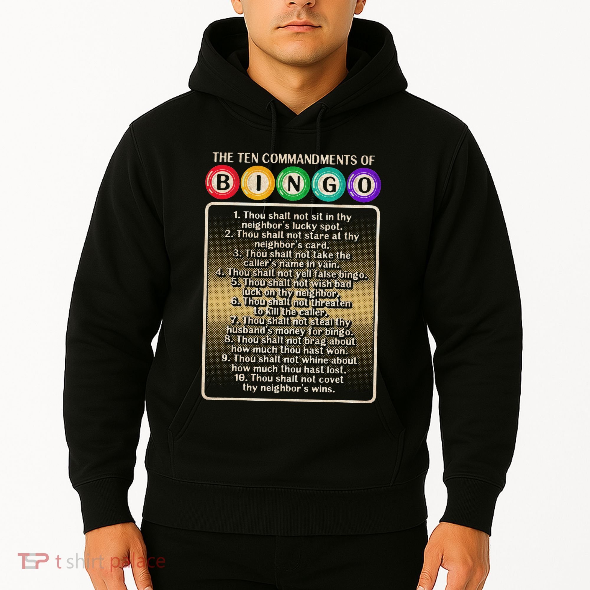 10 Commandments Of Bingo Bingo Player Hoodie