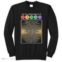 10 Commandments Of Bingo Bingo Player Sweatshirt thumb 0