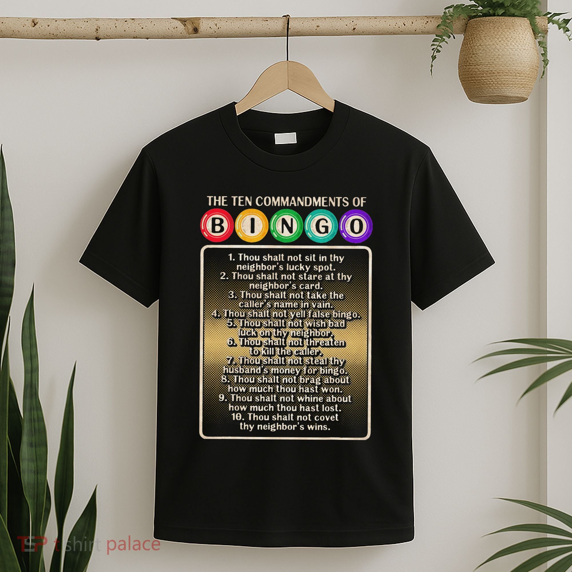 10 Commandments Of Bingo Bingo Player T-Shirt