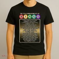 10 Commandments Of Bingo Bingo Player T-Shirt thumb 3