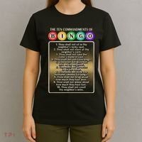 10 Commandments Of Bingo Bingo Player T-Shirt thumb 4