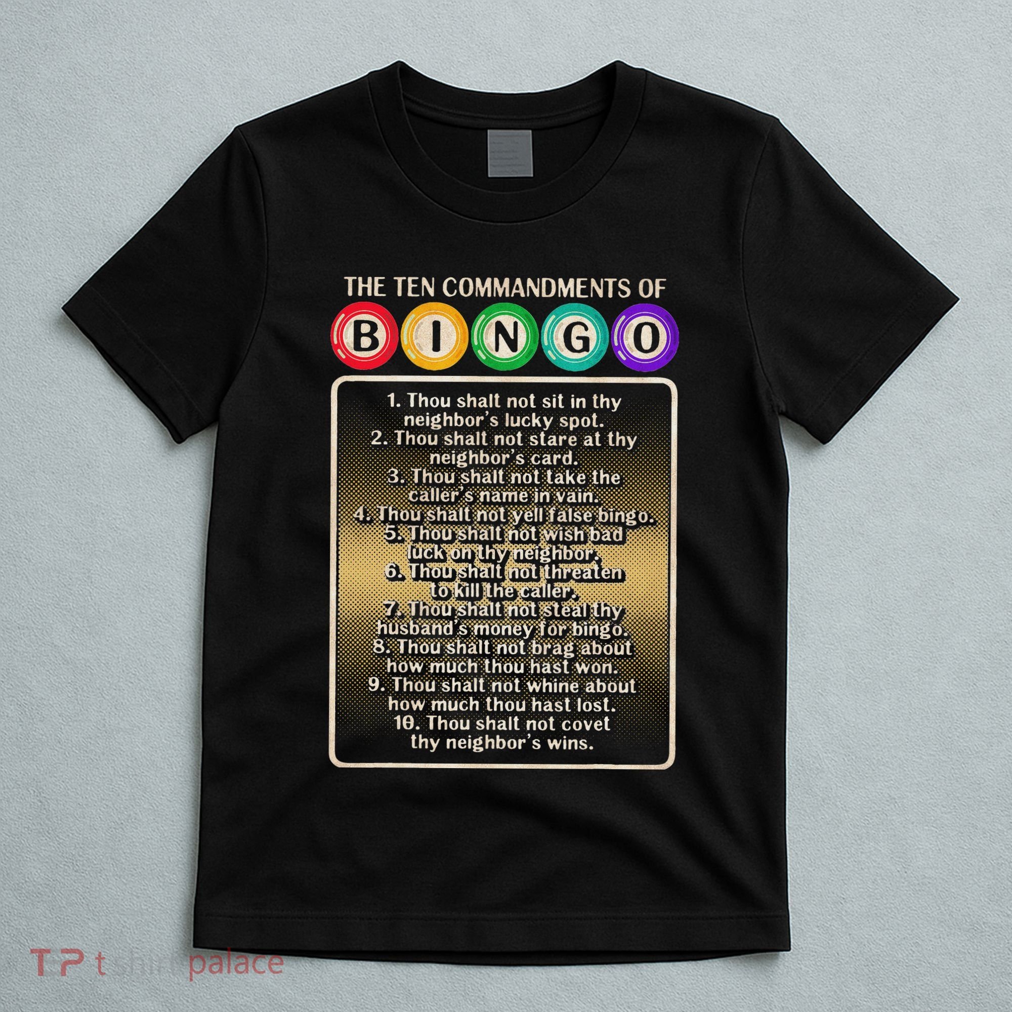 10 Commandments Of Bingo Bingo Player T-Shirt