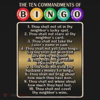 10 Commandments Of Bingo Bingo Player Coaster thumb 2