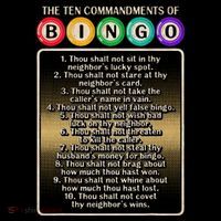 10 Commandments Of Bingo Bingo Player Women's Hoodie thumb 2
