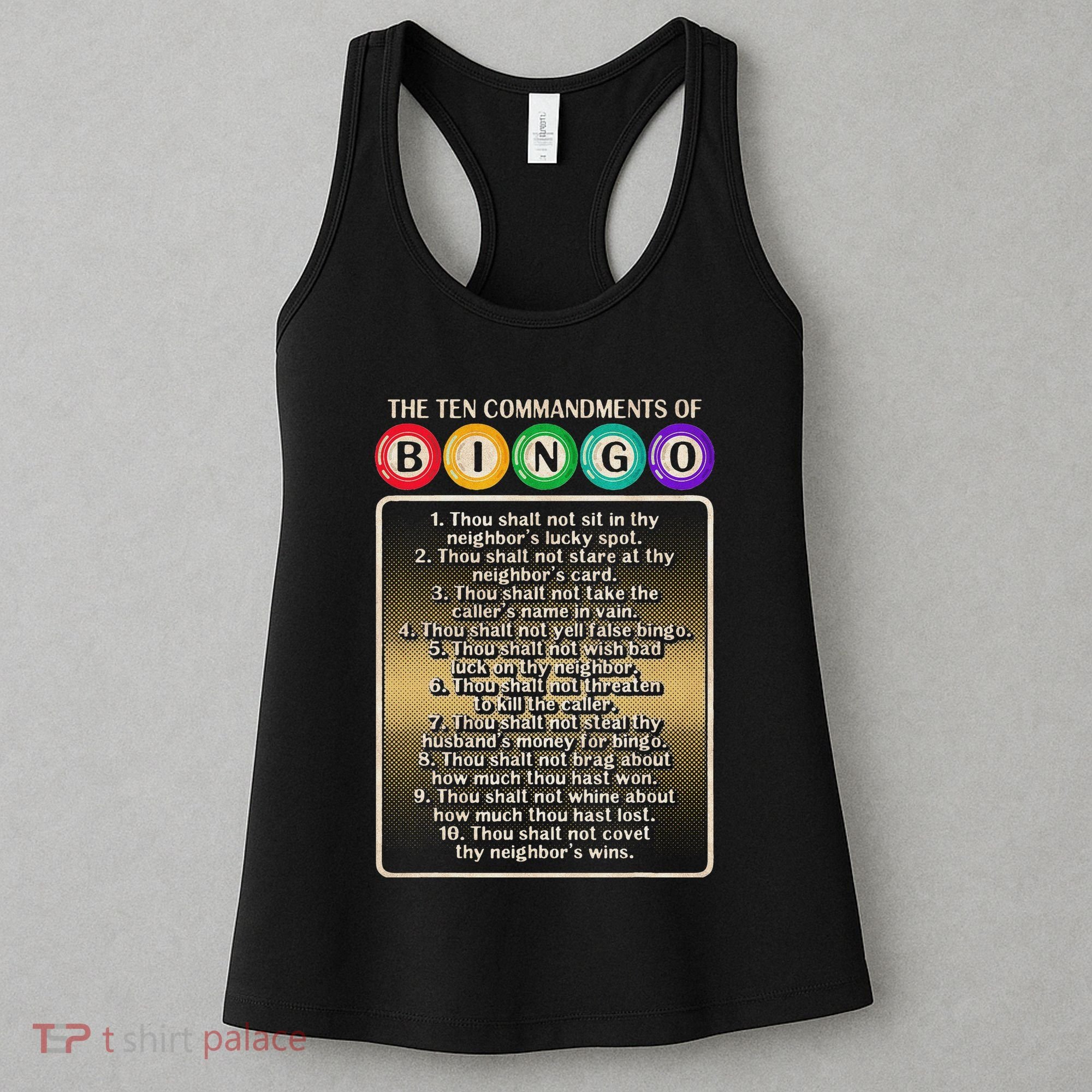 10 Commandments Of Bingo Bingo Player Women's Tank Top