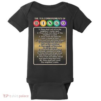 10 Commandments Of Bingo Bingo Player Baby Bodysuit