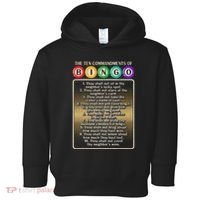 10 Commandments Of Bingo Bingo Player Toddler Hoodie thumb 0