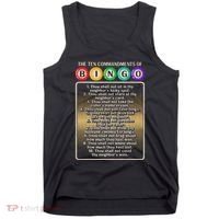 10 Commandments Of Bingo Bingo Player Tank Top thumb 0