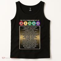 10 Commandments Of Bingo Bingo Player Tank Top thumb 2