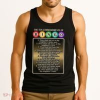 10 Commandments Of Bingo Bingo Player Tank Top thumb 3