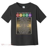 10 Commandments Of Bingo Bingo Player Toddler T-Shirt thumb 0