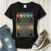 10 Commandments Of Bingo Bingo Player Women's T-Shirt thumb 3