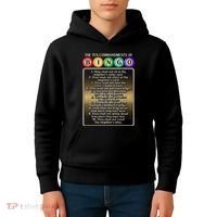 10 Commandments Of Bingo Bingo Player Kids Hoodie thumb 4