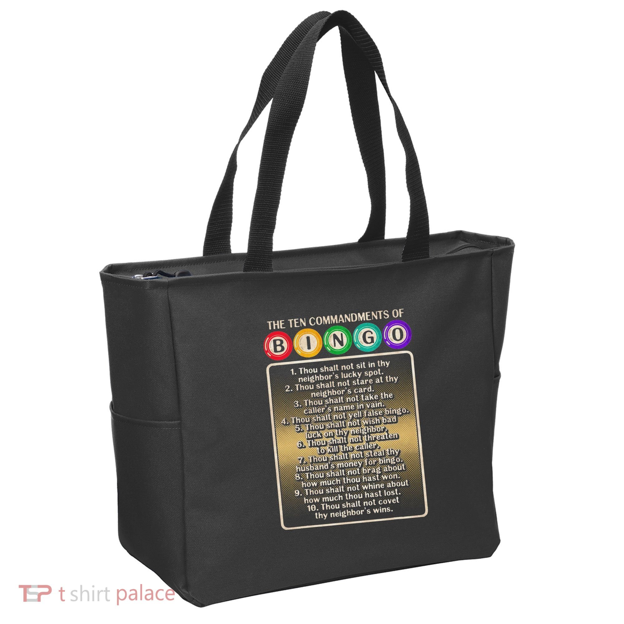 10 Commandments Of Bingo Bingo Player Tote Bag