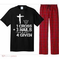 1 Cross Plus 3 Nails Equal 4 Given Christian Faith Cross Pajama Set thumb 0