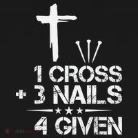 1 Cross Plus 3 Nails Equal 4 Given Christian Faith Cross Kids T-Shirt thumb 4