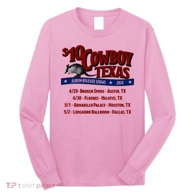 $10 Cowboy Release Charley Crockett Long Sleeve Shirt
