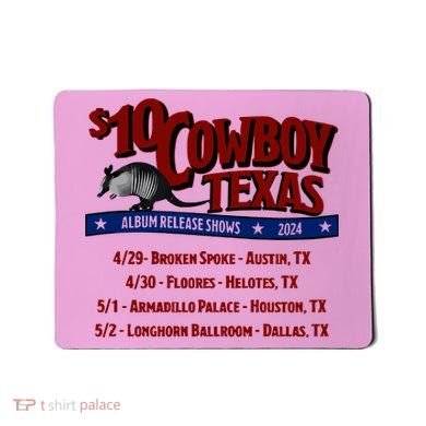 $10 Cowboy Release Charley Crockett Mousepad