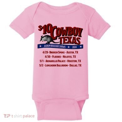 $10 Cowboy Release Charley Crockett Baby Bodysuit