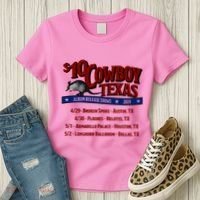 $10 Cowboy Release Charley Crockett Women's T-Shirt thumb 3