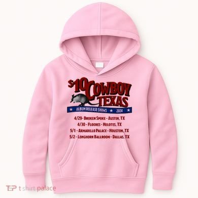 $10 Cowboy Release Charley Crockett Kids Hoodie