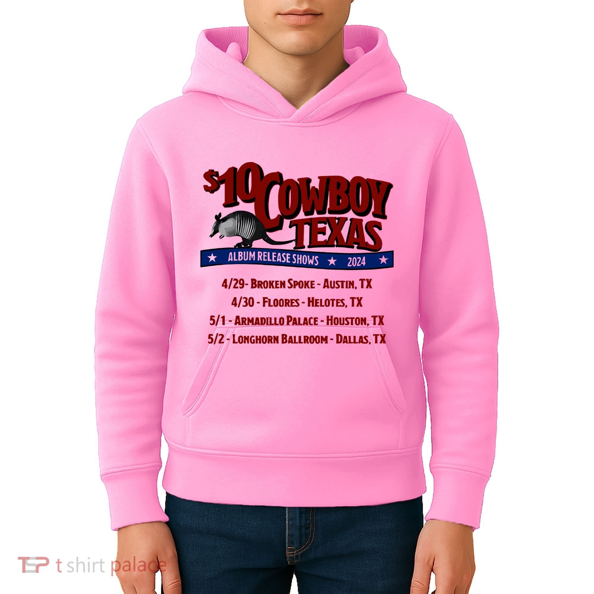 $10 Cowboy Release Charley Crockett Kids Hoodie