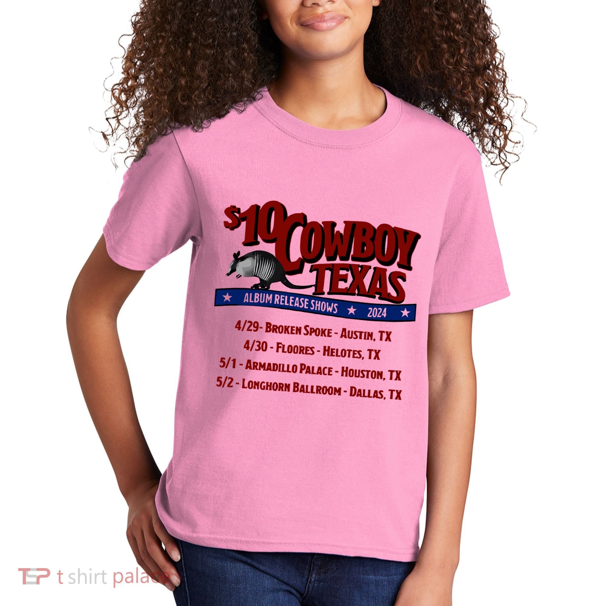$10 Cowboy Release Charley Crockett Kids T-Shirt