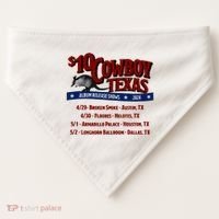 $10 Cowboy Release Charley Crockett USA-Made Doggie Bandana thumb 0
