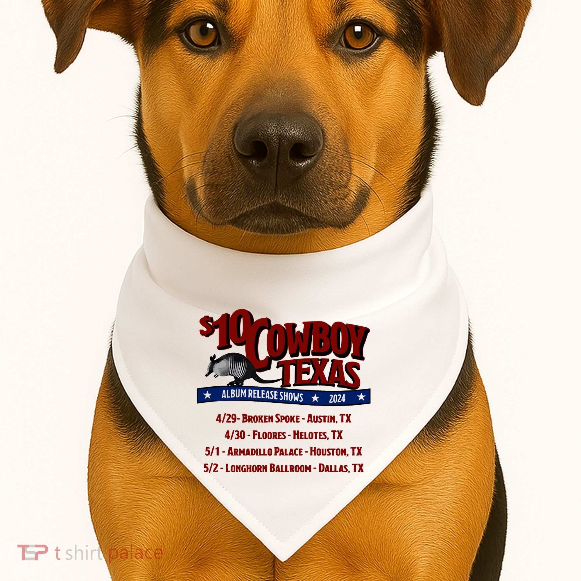 $10 Cowboy Release Charley Crockett USA-Made Doggie Bandana