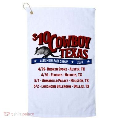 $10 Cowboy Release Charley Crockett Golf Towel