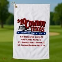 $10 Cowboy Release Charley Crockett Golf Towel thumb 1