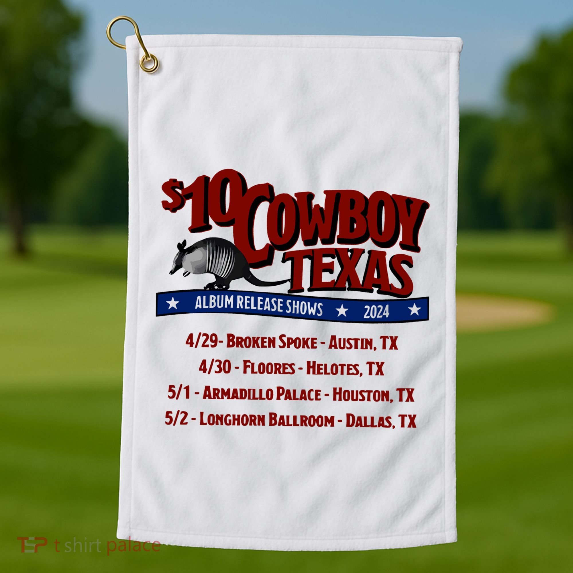 $10 Cowboy Release Charley Crockett Golf Towel