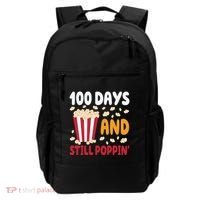 100 Days And Still Poppin 100th Day Of School Funny Backpack thumb 0