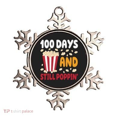 100 Days And Still Poppin 100th Day Of School Funny Ornament