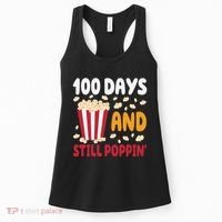 100 Days And Still Poppin 100th Day Of School Funny Women's Tank Top thumb 0