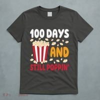 100 Days And Still Poppin 100th Day Of School Funny T-Shirt thumb 5