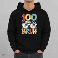 100 Days Bruh Funny 100th Day Of School Hoodie thumb 0