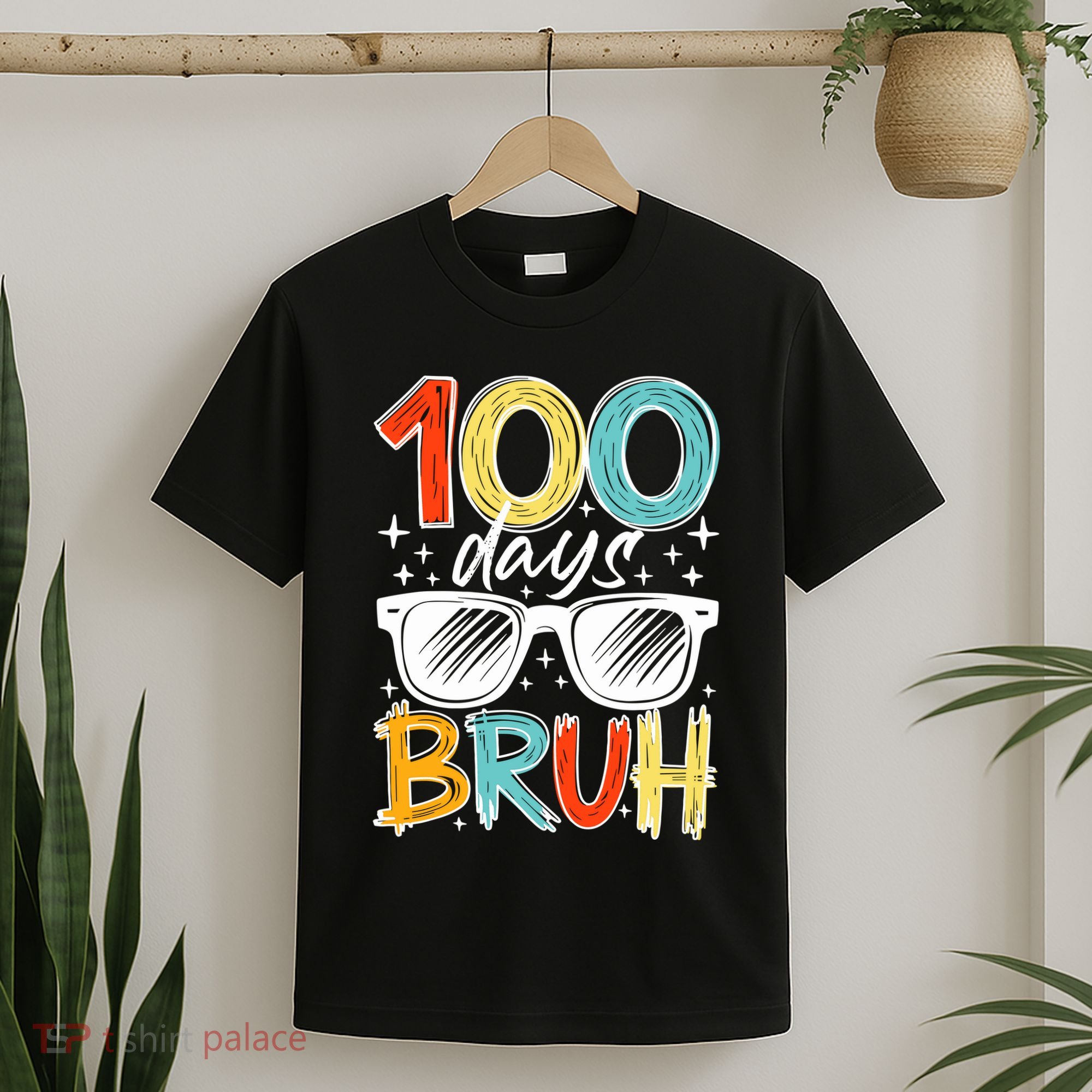 100 Days Bruh Funny 100th Day Of School T-Shirt