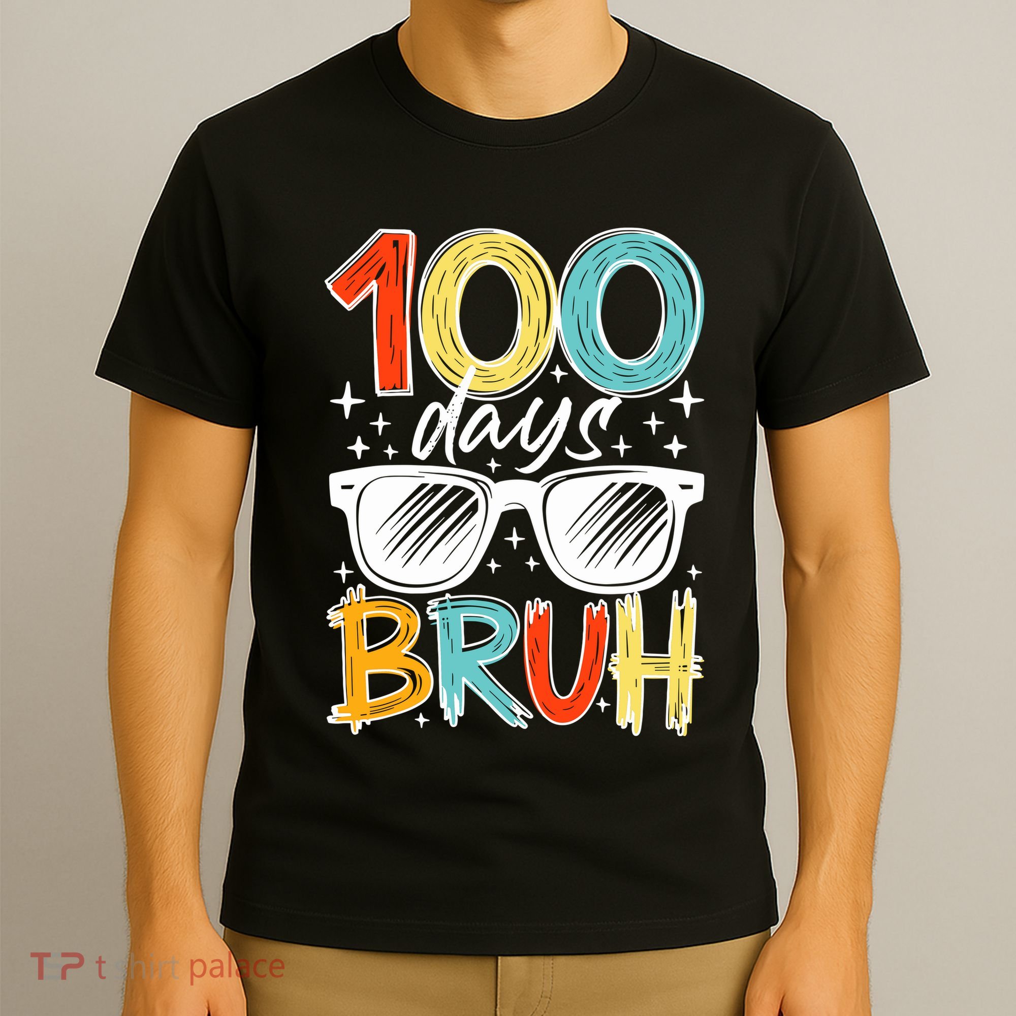 100 Days Bruh Funny 100th Day Of School T-Shirt