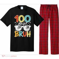 100 Days Bruh Funny 100th Day Of School Pajama Set thumb 0