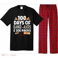 100 Days Band Aids & Ice Packs Nurse 100 Days Of School Pajama Set thumb 0